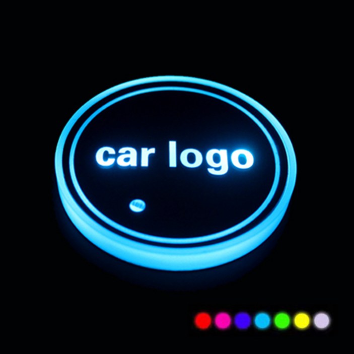 몽치리 LED 컵홀더 LED 컵받침 차량무드등 차량인테리어 1SET 2P 호환상품