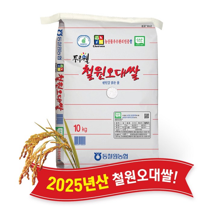 [당일도정] [동철원농협 운영] 2025년산 햅쌀 두루웰 철원오대