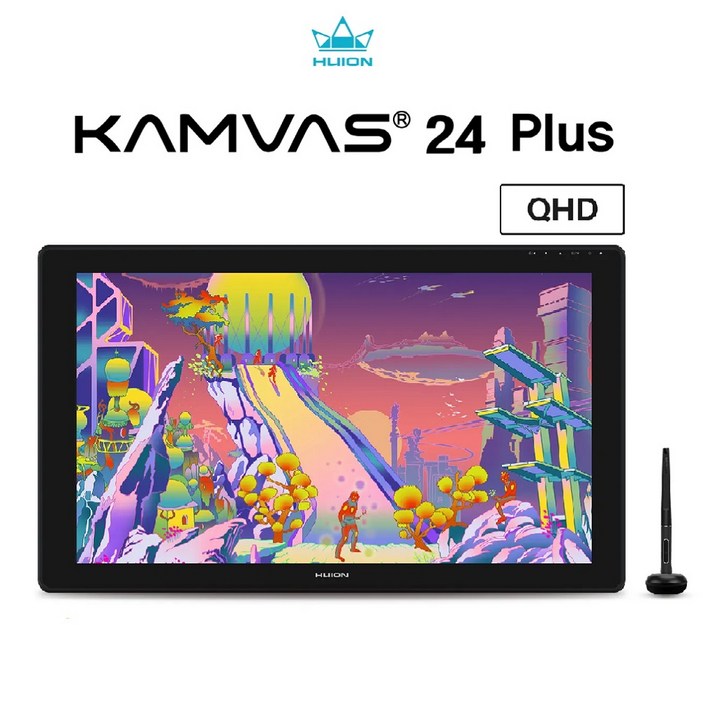 태블렛 휴이온 KAMVAS 24 PLUS (2.5K) 24인치 QHD액정타블렛, Black