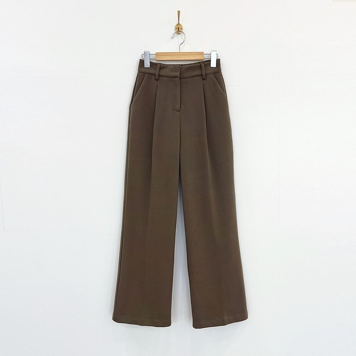 커밍투유 겨울 도톰 핀턱 와이드 슬랙스 S2XL