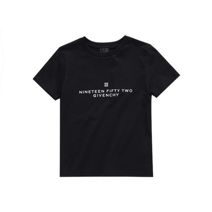 지방시 H25445 09B 아키타이프 로고 프린트 아동 반팔티
