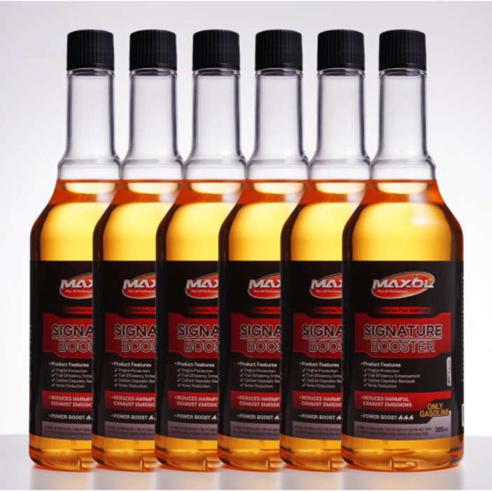 맥쏠 시그니처 부스터 연료첨가제 가솔린 휘발유 300ml, 6개, 가솔린휘발유