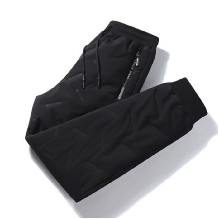 춘게엘 (M~7XL) 빅사이즈 겨울 남녀공용 기모 패딩 바지 시보리 r012