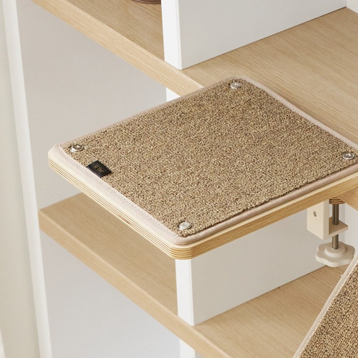 요기냥 원목 책장 고양이 선반