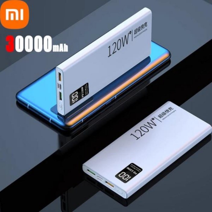샤오미 고용량 보조배터리 30000mAh 고속 충전 보조베터리, 휴대용 배터리 충전기, 아이폰 삼성 화웨이용,
