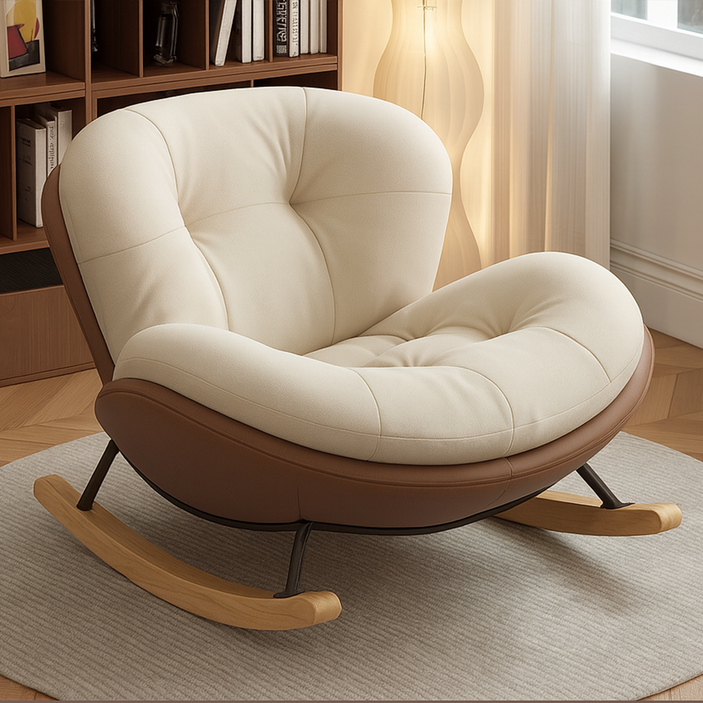 아파트 거실 1인용 흔들의자 리클라이너 소파 안락 휴식 의자, 1개, Y01(단의자)