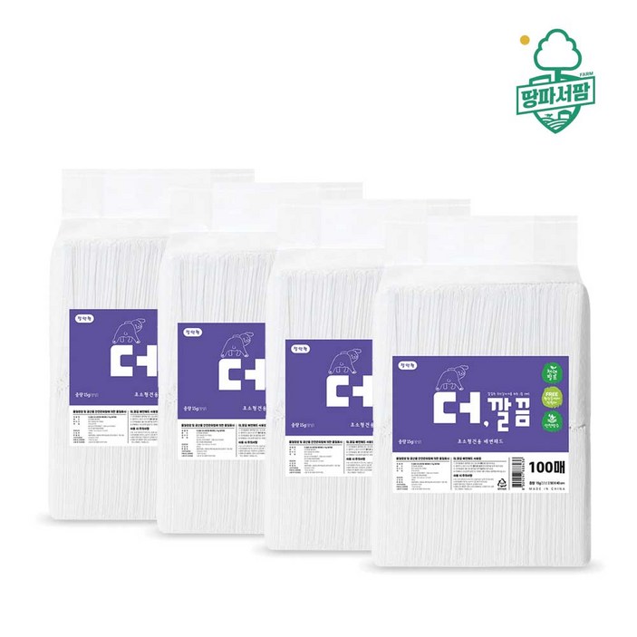 [더깔끔] 절약형15g x 400매 강아지 배변패드, 단품