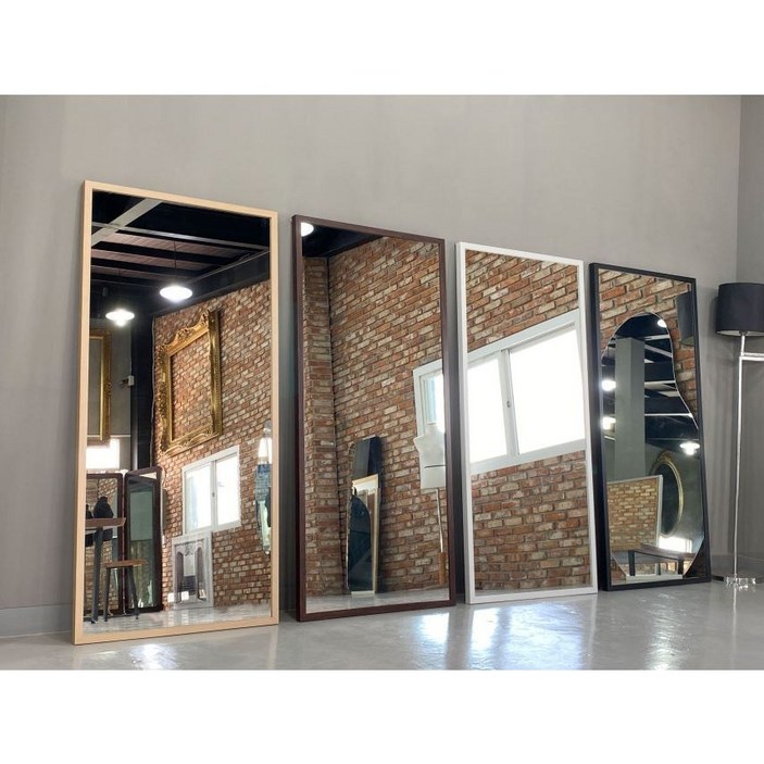 [정품자재]대형와이드 전신거울 - 60x180xm부터 150x180xm - 4가지칼라  -  미용실,네일샵,드레스룸,현관,거실,벽거울,매장인테리어,집꾸미기 - 맞춤제작가능