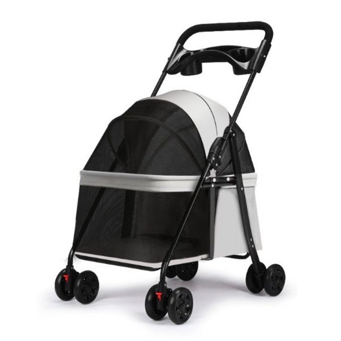 리틀보이 저상 강아지 유모차 퀵폴딩