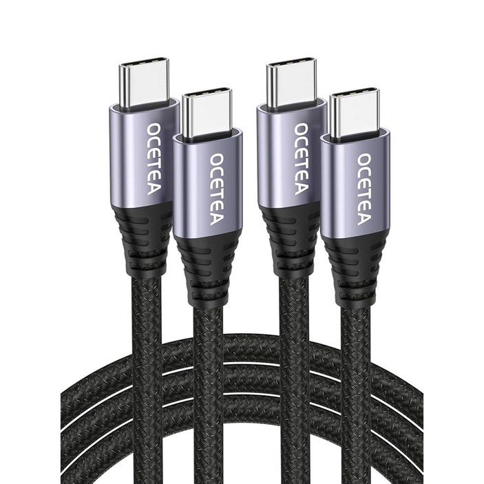 오세티 USB to 케이블 3피트 2팩 60W USBC 코드 타입 충전기 고속 충전 아이폰 16 15 프로 플러스 맥스 갤럭시 S24 S23 프로용