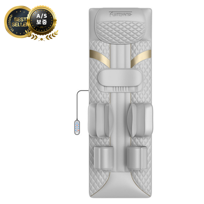 AirThera 프리미엄 전신 안마기 온열안마 안마매트 지압 안마기 전신 마사지매트 부모님선물 온열 마사 공기압형, 실버, 프리미엄