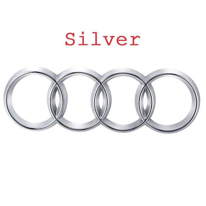 아우디 엠블럼 전면 그릴 로고 교체 스티커 후방 트렁크 배지 데칼 A3 A4 A4L A5 A6 A6L A7 A1 A8L Q2L Q5 Q7 Q3 RS SLINE용