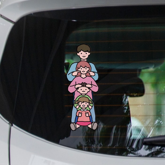 자동차 차량 스티커 초보운전 아이가 타고 있어요 가족 캐릭터, 1개, 14 FAMILY 자동차 차량 스티커 초보운전 아이가 타고 있어요 가족 캐릭터, 1개, 14 FAMILY
