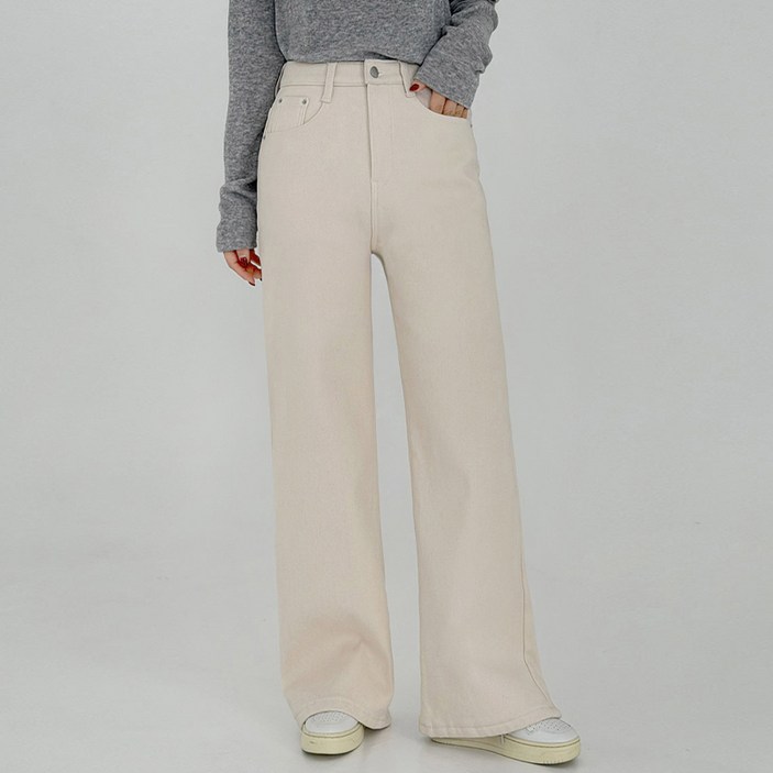 에이와비 여성용 140.150ver 여성용 AWABMADE윈터웜밍크와이드팬츠 키작녀기장선택2color3size