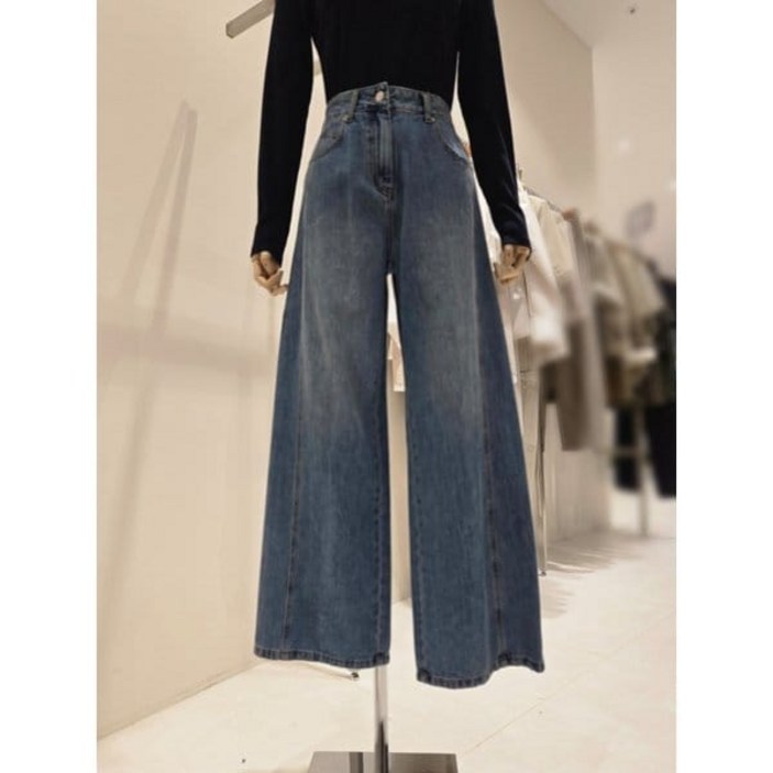 온앤온 [부산점] [온앤온] 포켓포인트 와이드 데님 팬츠 (NJJ5AL815)