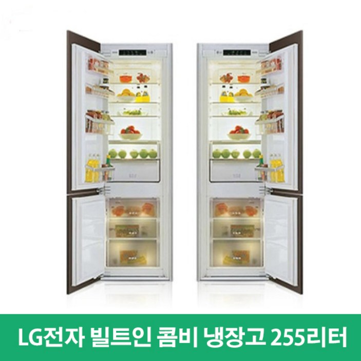 LG전자 빌트인 콤비 냉장고 R-L267JM R-L267YM 무료방문설치, 단일색상
