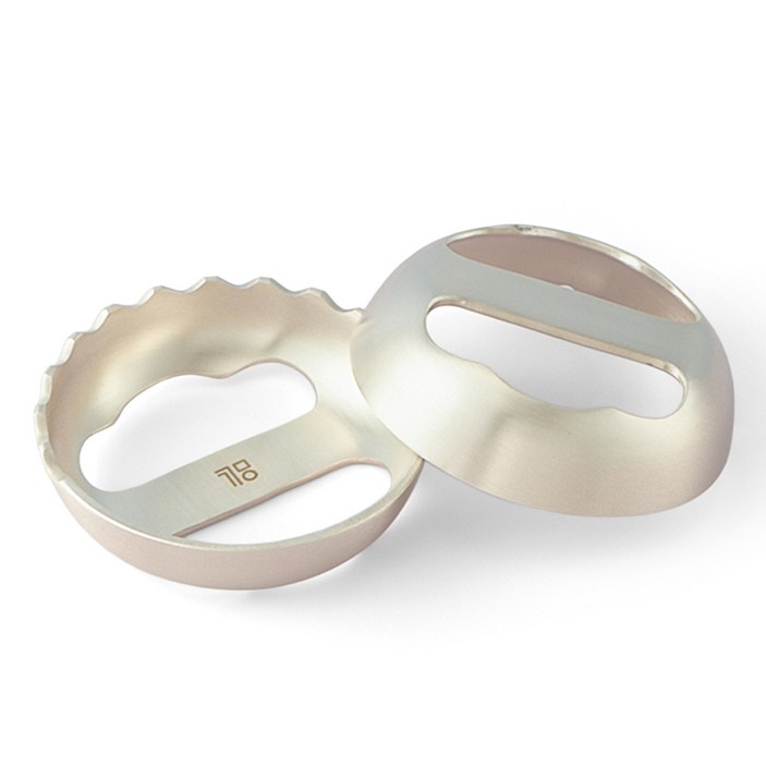 광명유기 한손 유기괄사 유기마사지기, 골드, 1개