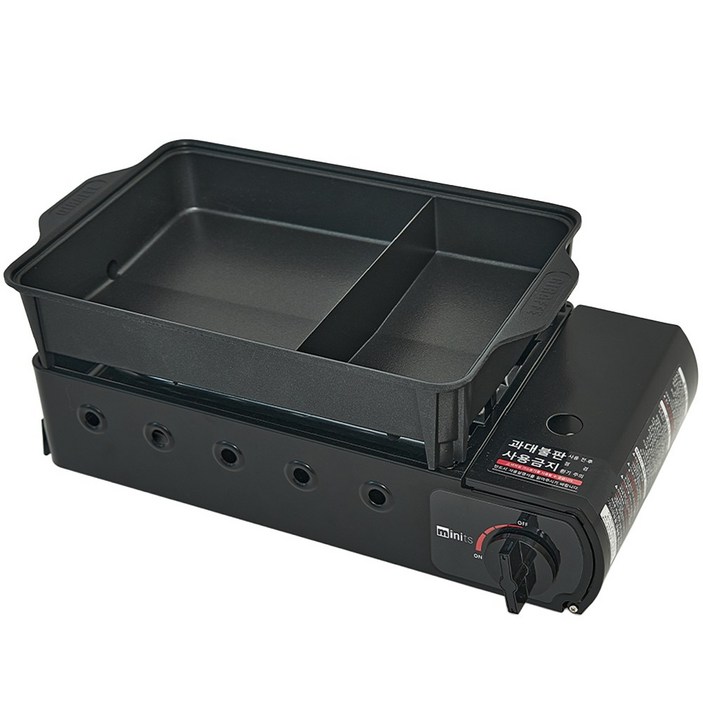 미닛츠 구이바다 휴대용 가스버너 캠핑버너 시그니쳐 블랙나인 M 2~3인용 MI-2022BL, 1세트