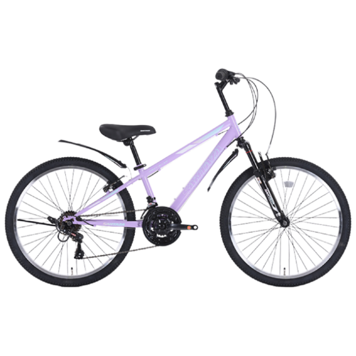 2025 케이투바이크 MTB 자전거 레이브SF 24인치 주니어 초등학생 21단 시마노 변속레버 반조립, 1개, 150cm, 라벤더퍼플