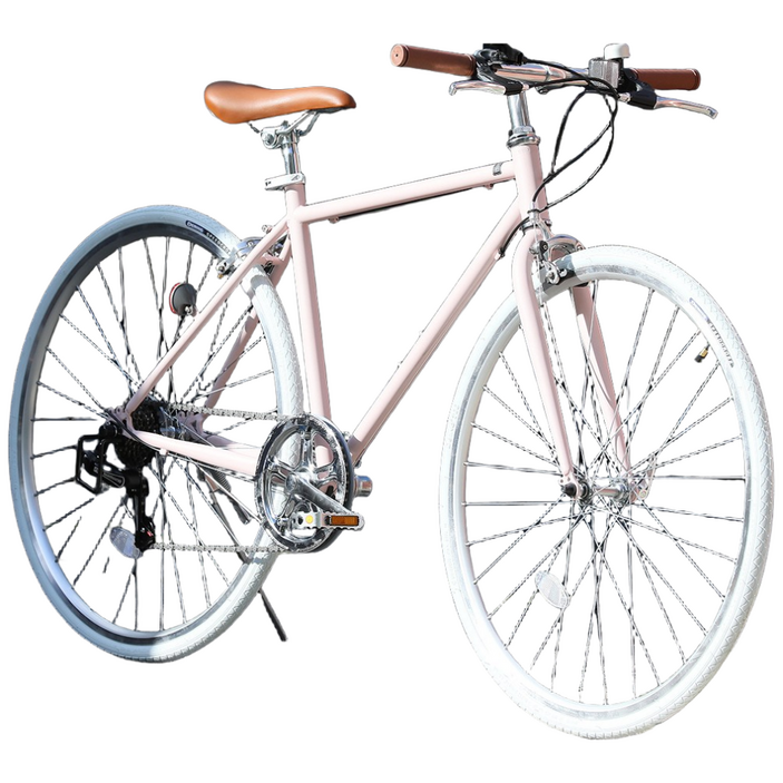 SUWIT 700C 일본 자전거,바이크 스포츠 700C 하이브리드 자전거 경량 로드 출퇴근 시마노변속 산책 입문용 국내무료배송 타이어 700 28c, 핑크PINK, 1개, 54cm