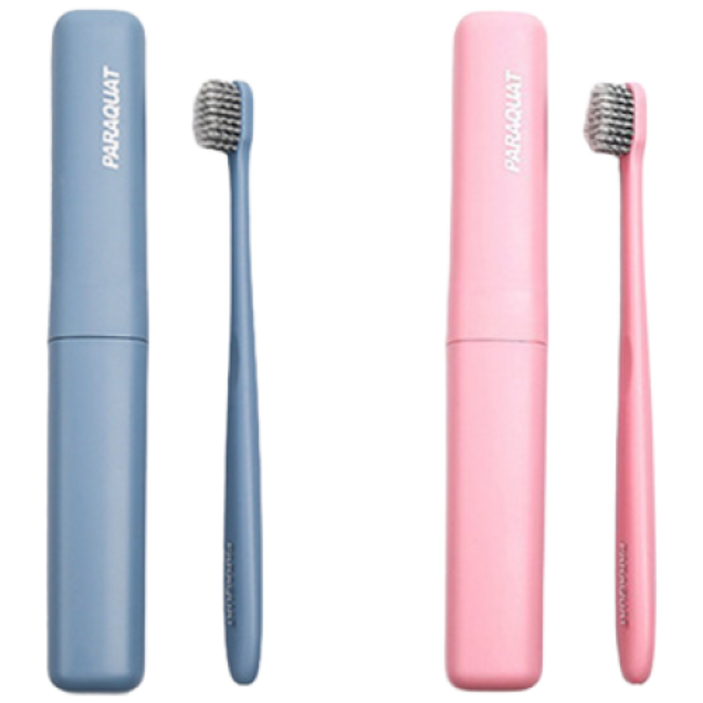 라니핏 소프트 휴대용 칫솔 + 케이스 세트, 1세트