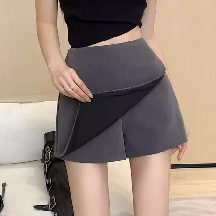 메이첼 루니 사선 랩 미니 스커트형 반바지 10277