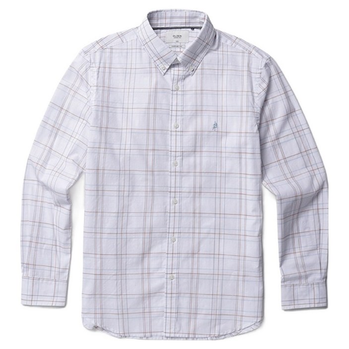 올젠 남성용 컴포트핏 체크 셔츠 ZOE1WC1301