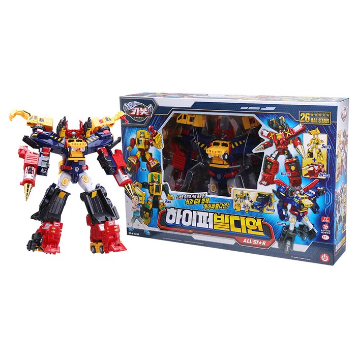 헬로카봇 하이퍼빌디언 올스타 로봇장난감, 혼합색상, 1세트