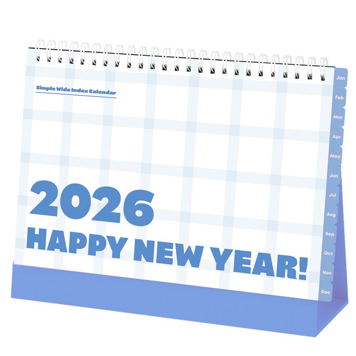 탐사 2026 심플 와이드 인덱스 캘린더