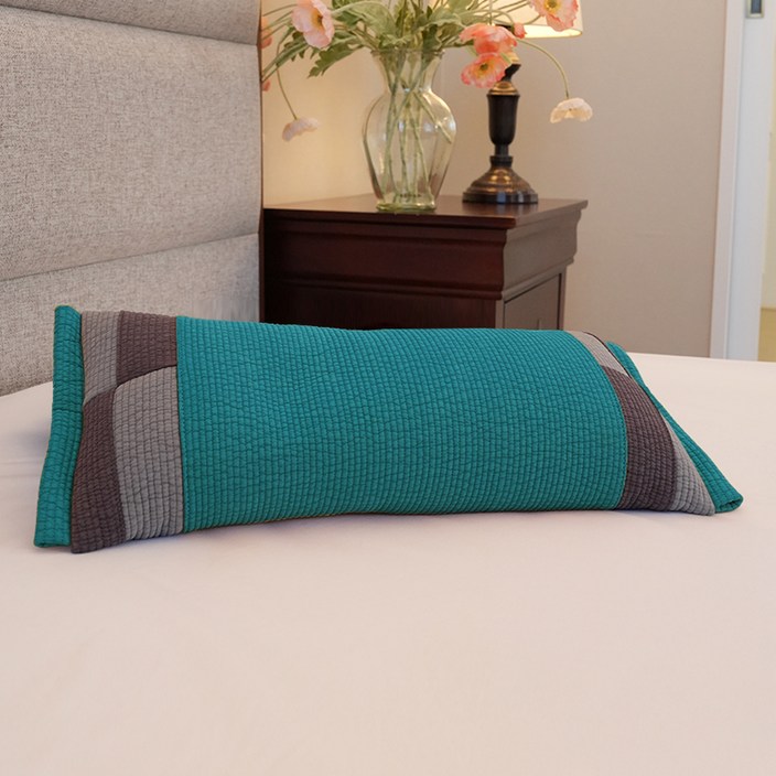 숙면예감 국내산 피그먼트 패치형 메밀 베개, 하늘, 1개