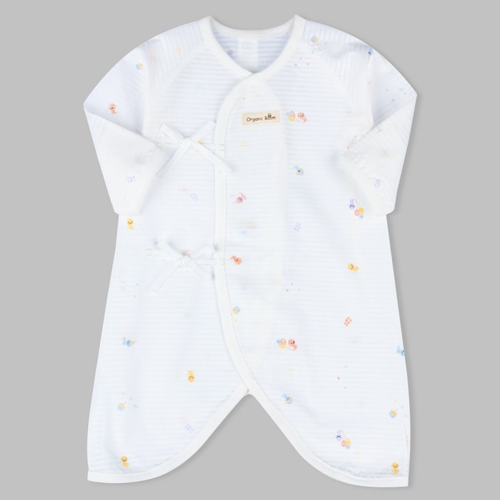 오가닉붐 유아용 뱀띠 배냇 가운