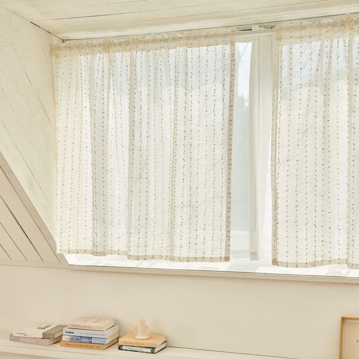 뷰하우스 캔디버블 린넨 가리개 다용도 봉집 커튼