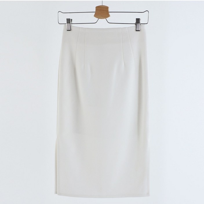이푼아이 여성용 양옆트임 H라인 스판 펜슬 롱 스커트