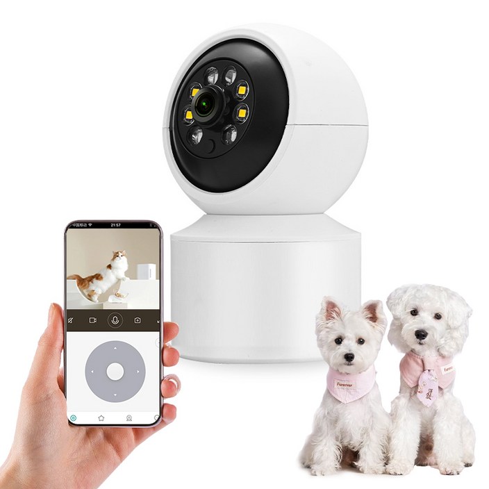 NuriCam CCTV 홈캠 1080P 스마트 카메라 펫캠 2.4G Wi-Fi, CS201-AO, 1개