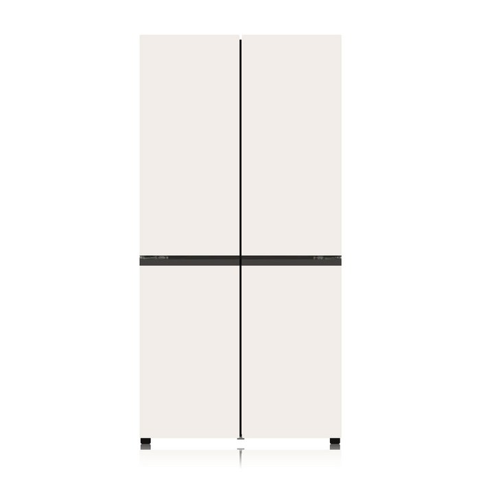 색상선택형 LG전자 디오스 오브제컬렉션 빌트인타입 4도어냉장고 M623AAA042S 글라스 방문설치