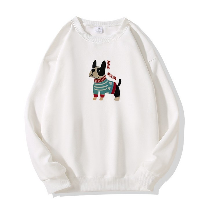 SH1545 귀여운 강아지 긴팔 상의 라운드 맨투맨