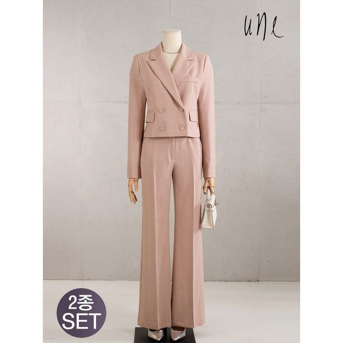윈 UNE스타일리쉬 더블자켓+슬랙스SET