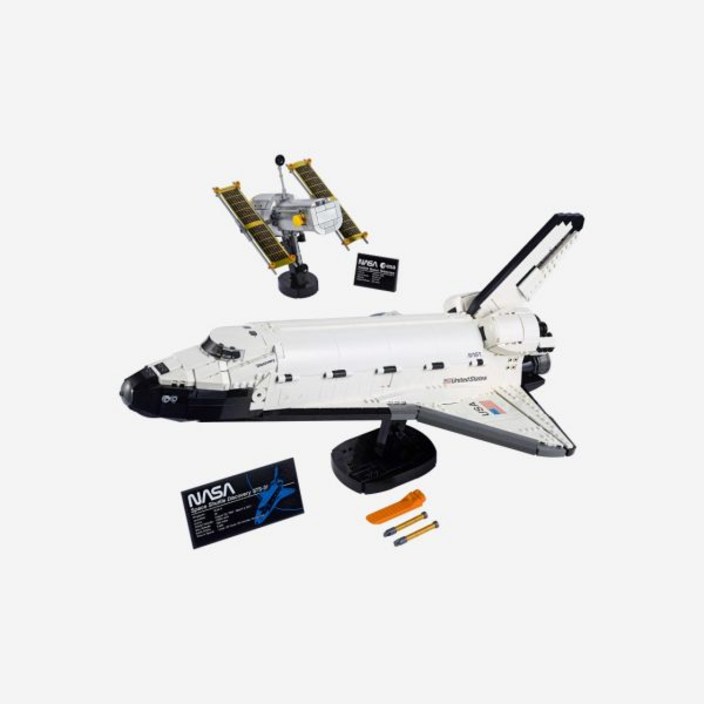 블록 완구 브랜드 디스Cover리 우주왕복선 BuildFun NASA Space 셔틀 Disc오버y