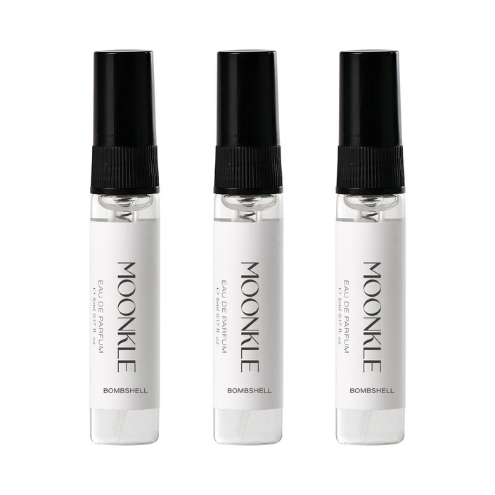 뭉클 밤쉘 니치향수 미니어처, 3개, 5ml