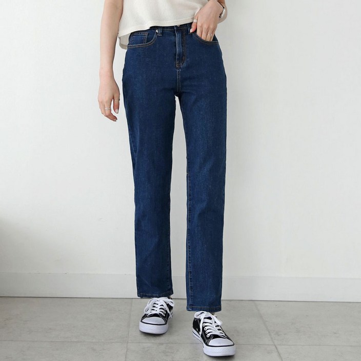 조이메리 여성용 스판 레귤러 일자핏 3컬러 S2XL 데님 팬츠 모니카 청바지