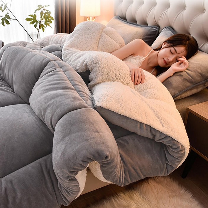 겨울 극세사이불 차렵 침구 요 두꺼운 벨벳 꿀잠 두툼 이불