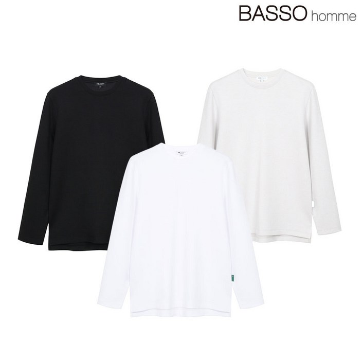 바쏘옴므 릴렉스 라운드 티셔츠 3 color 481184