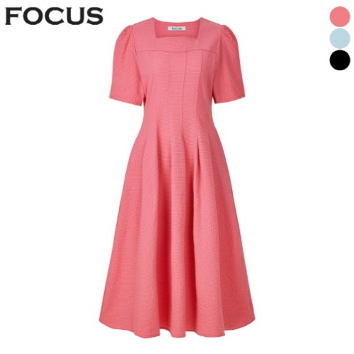 스퀘어 넥 시어서커 원피스VFI5M1OP3111