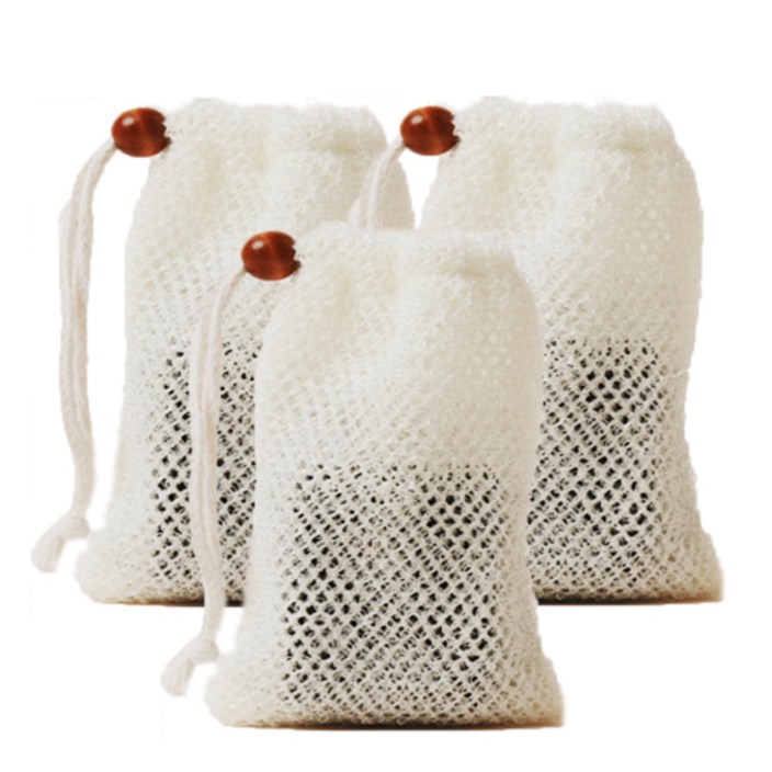 565도 밤부대나무 버블 메쉬 고급 비누망 84 x 45mm 풍성한 거품 깔끔한 클렌징 비누 관리