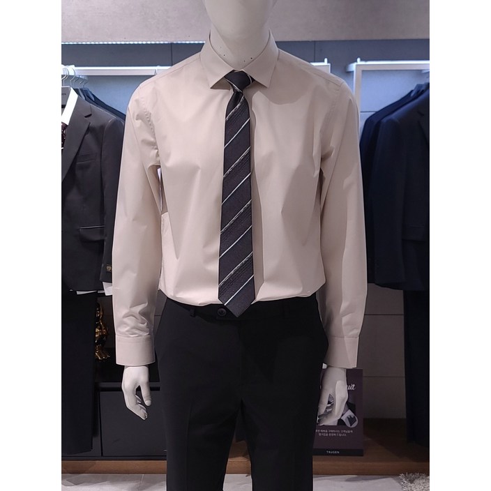 트루젠 봄여름 특가 베이지컬  파인스트레치 기본핏 스판 와이셔츠 드레스셔츠 225516003051