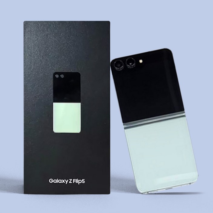 미개통 Z 플립5 자급제 단순개봉 삼성 갤럭시 3사호환, 256GB, 우들미개통 민트