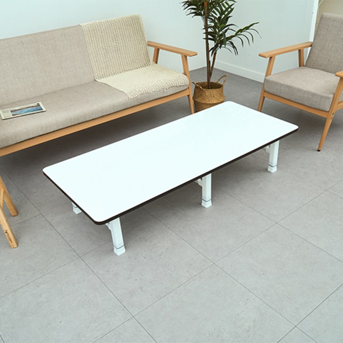 1800×600 로아공방 접이식 테이블 대형, 마블화이트