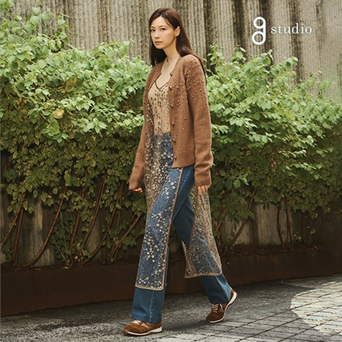 지스튜디오 25FW 스팽글 레이어드 원피스