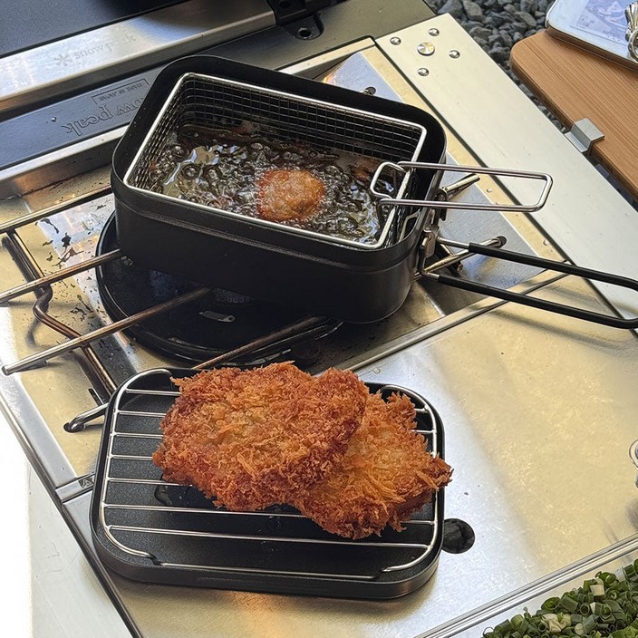 아필 강화 알루미늄 논스틱 코팅 튀김요리 가능 경량 백패킹 캠핑반합 1400ml, 단품, 1개