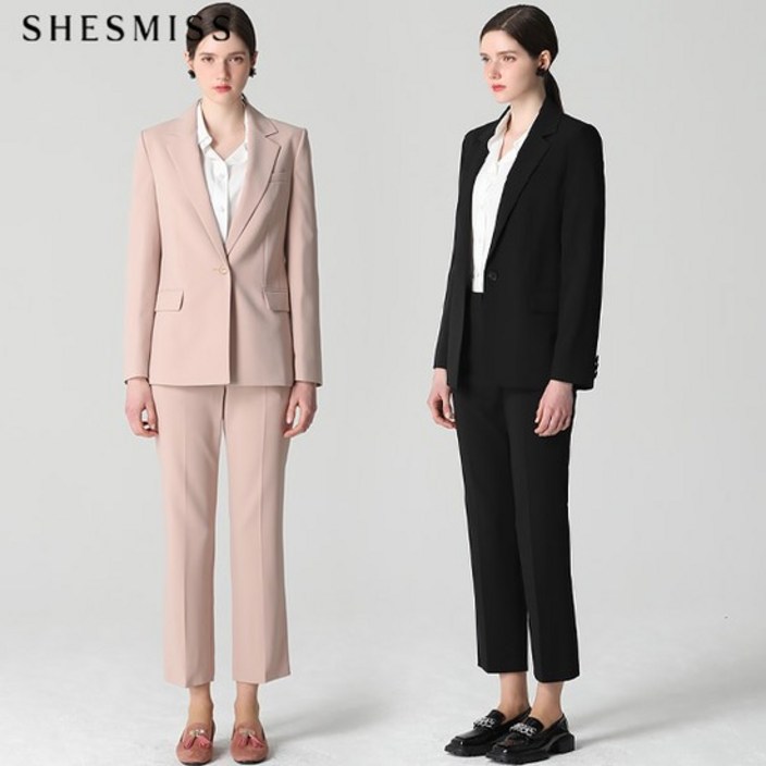 2SET (SHESMISS)] 원버튼 재킷+스프링 팬츠 2종세트 (택가격:426000원)